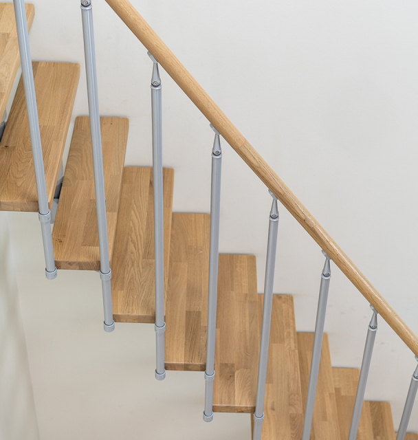 Additional staircase banister CLASSIC 2 Svart, RAL 9005 Test123